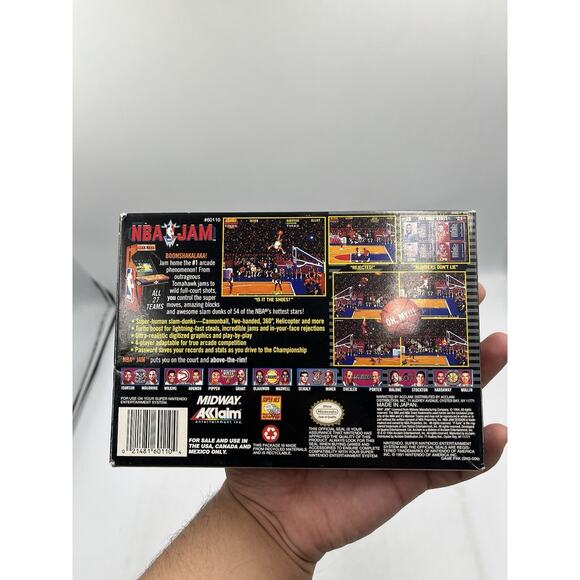 NBA Jam (Super Nintendo SNES) With Original Box - Great Condition - Picture 12 of 16